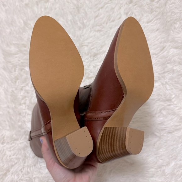 Vintage Sears Cowgirl Boots Brown Genuine Leather Cowgirl Boots Cowboy Boots - Picture 5 of 7